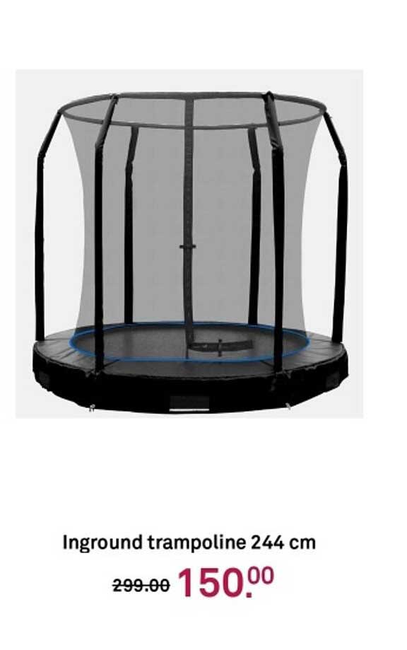 Inground trampoline 244 cm