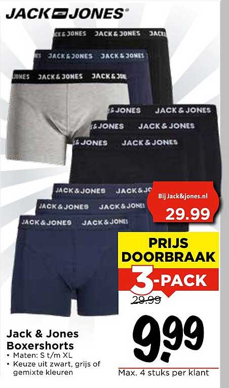 Jack & Jones Boxershorts 3-pack