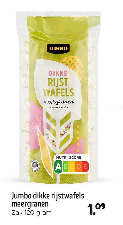 Jumbo dikke rijstwafels meergranen