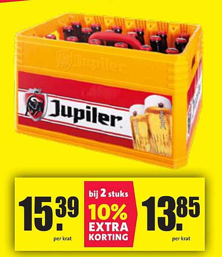Jupiler Bier: 10% Extra Korting bij 2 Stuks!