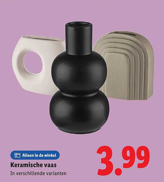 Keramische vaas In verschillende varianten
