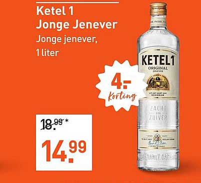 Ketel 1 Jonge Jenever, 1 liter