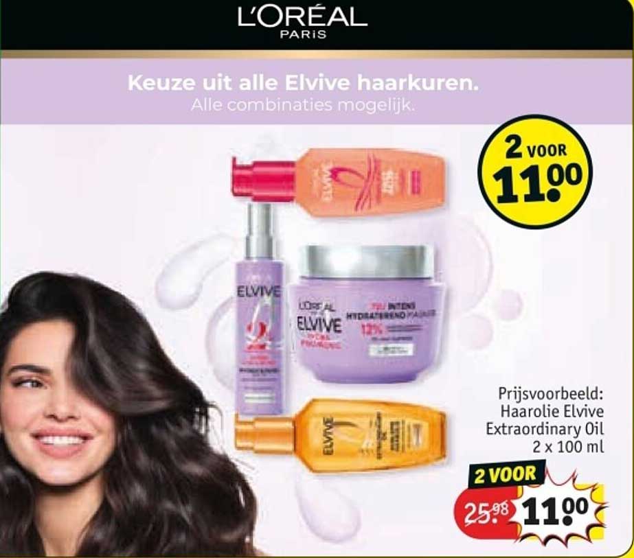 Keuze uit alle Elvive haarproducten. Alle combinaties mogelijk.