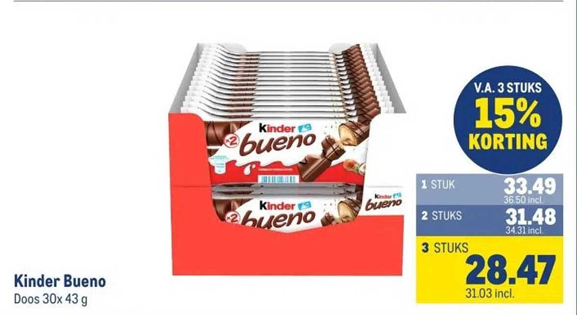Kinder Bueno Doos 30x43 g