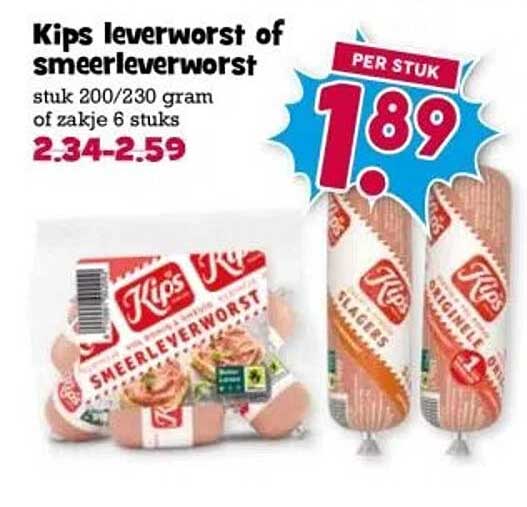 Kips leverworst of smeerleverworst