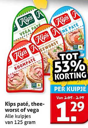 Kips paté, thee-worst of vega