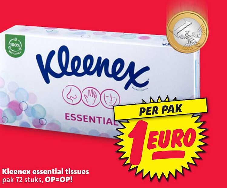 Kleenex essential tissues pak 72 stuks, OP=OP!
