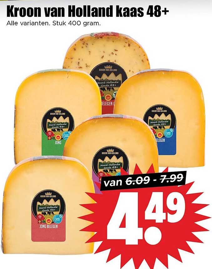 Kroon van Holland kaas 48+
