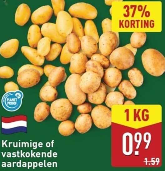 Kruidige of vastkokende aardappelen