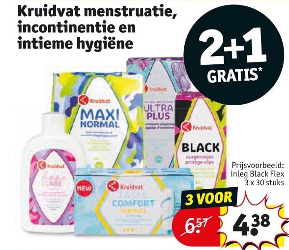 Kruidvat menstruatie, incontinentie en intieme hygiëne