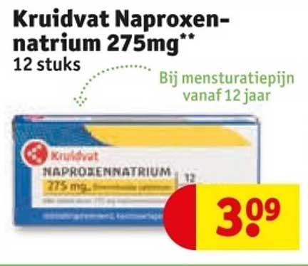 Kruidvat Naproxen-natrium 275mg** 12 stuks
