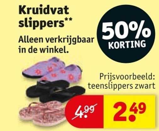Kruidvat slippers**
