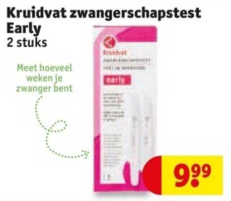 Kruidvat zwangerstest Early 2 stuks