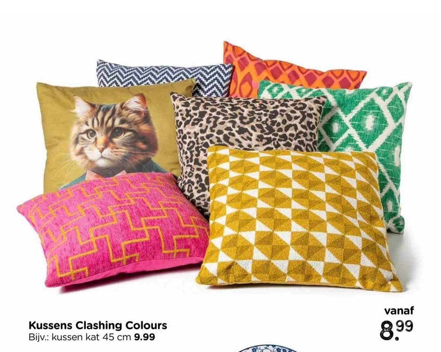 Kussens Clashing Colours