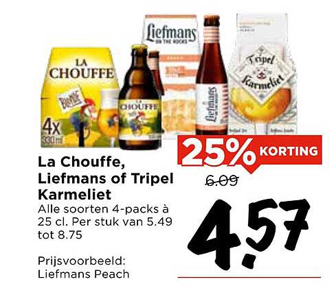 La Chouffe, Liefmans of Tripel Karmeliet