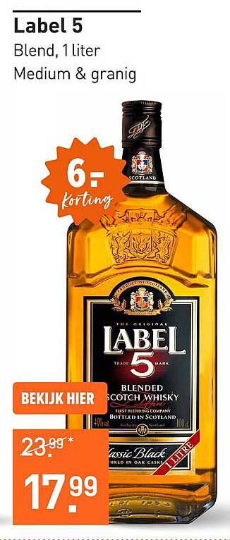 Label 5 Blend, 1 liter Medium & granig