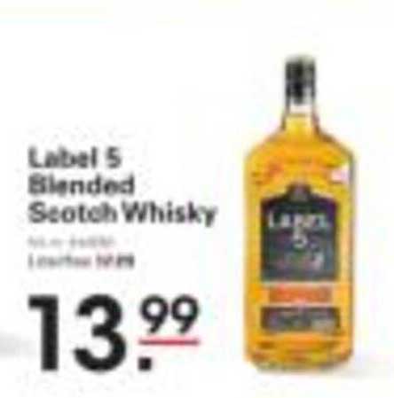 Label 5 Blended Scotch Whisky