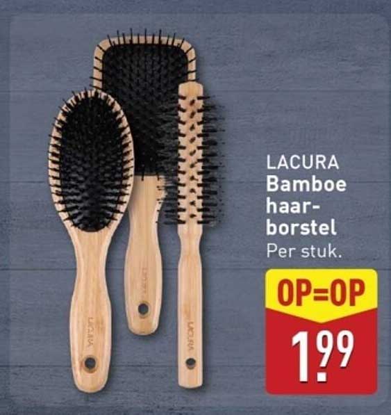 LACURA Bamboe haarborstel