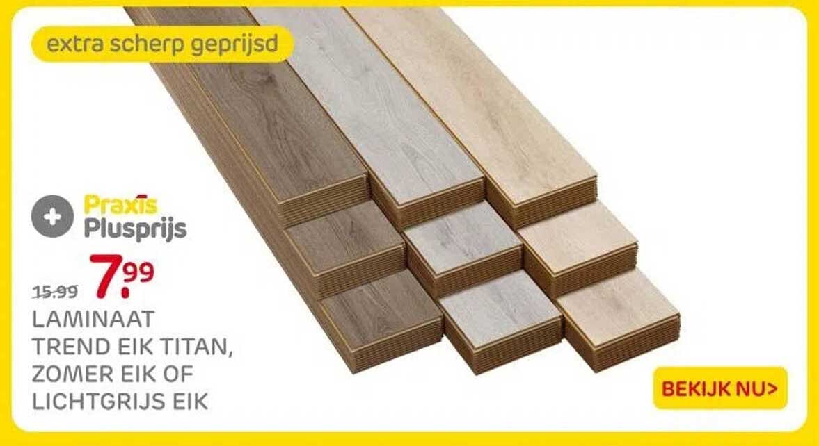 LAMINAAT TREND EIK TITAN, ZOMER EIK OF LICHTGRIJS EIK