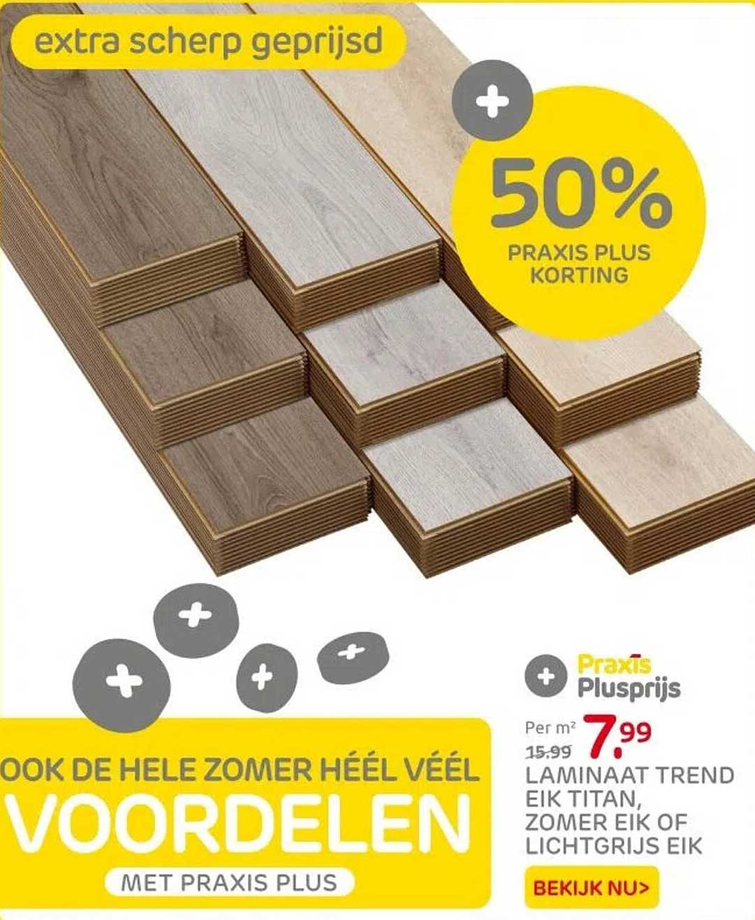 LAMINAAT TREND EIK TITAN, ZOMER EIK OF LICHTGRIJS EIK