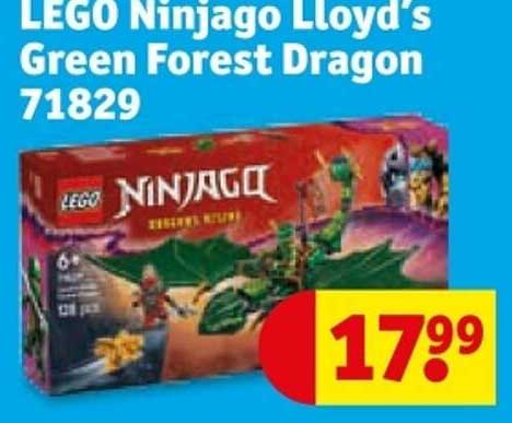 LEGO Ninjago Lloyd’s Green Forest Dragon 71829