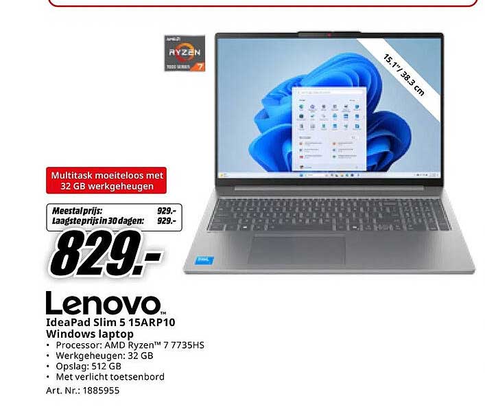 Lenovo IdeaPad Slim 5 15ARP10 Windows laptop