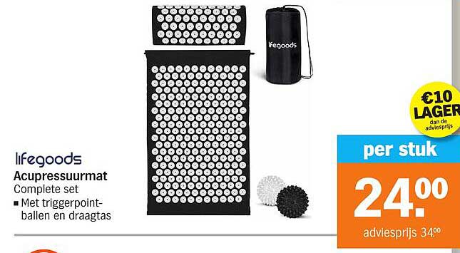 Lifegoods Acupressuurmat Complete set