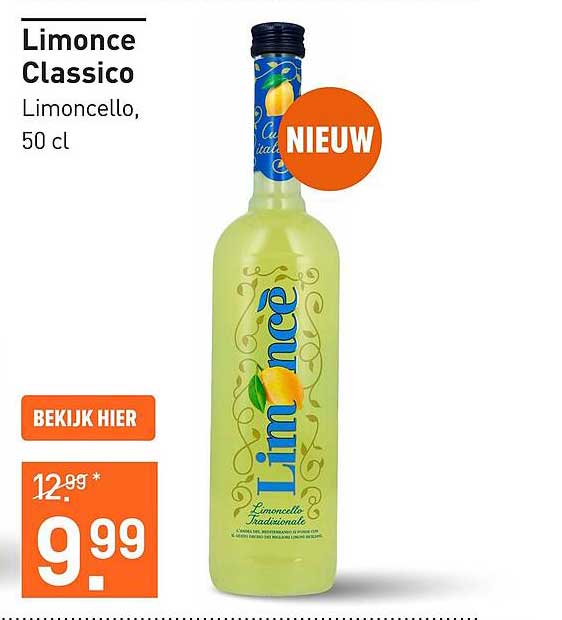 Limonce Classico Limoncello, 50 cl