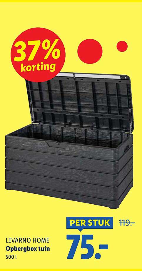 LIVARNO HOME Opbergbox tuin 500 l