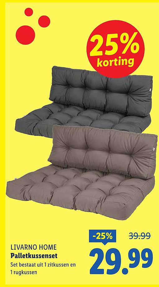 LIVARNO HOME Palletkussenset