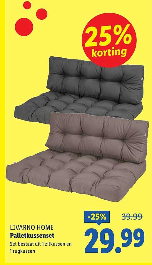 LIVARNO HOME Palletkussenset