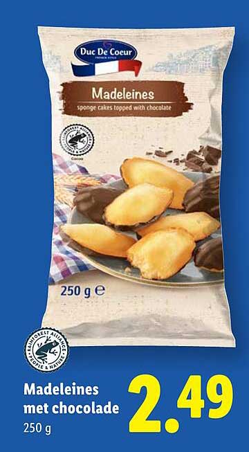 Madeleines met chocolade