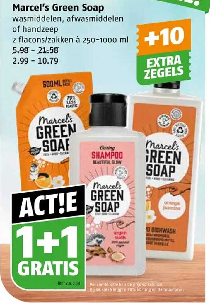 Marcel's Green Soap - Actie 1 + 1 Gratis