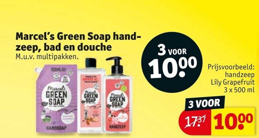 Marcel’s Green Soap handzeep, bad en douche