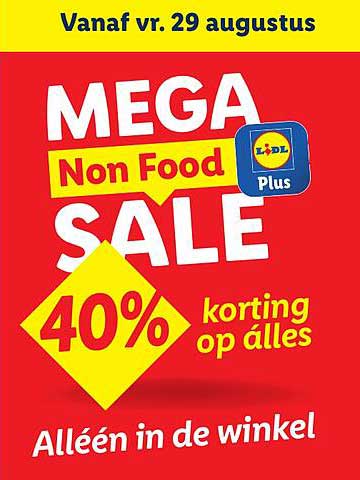 MEGA Non Food SALE - 40% korting op alles