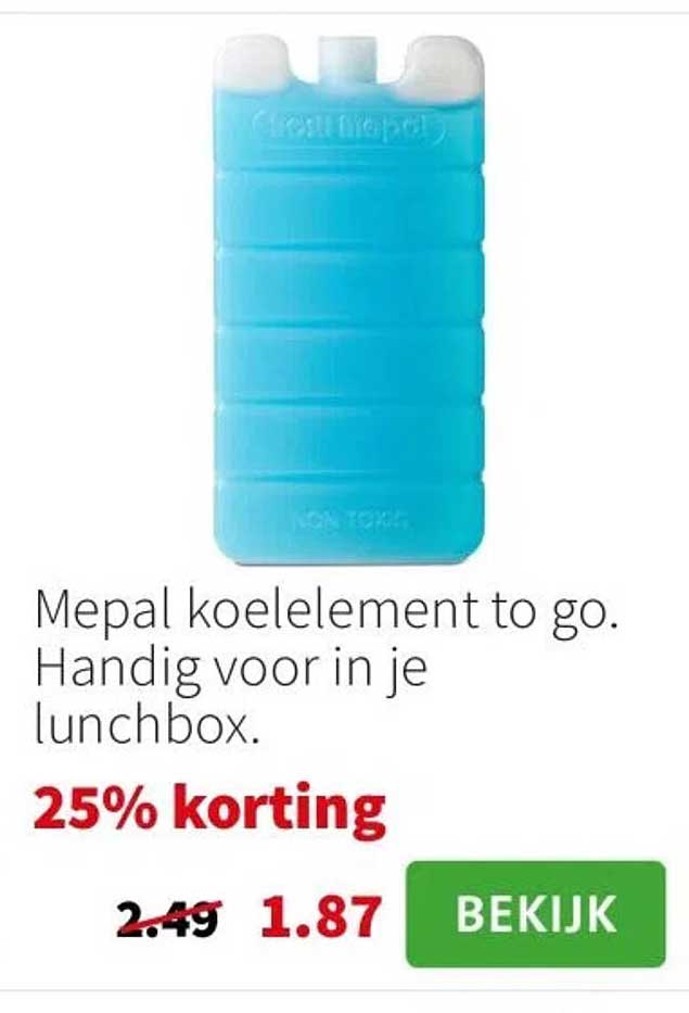 Mepal koelelement to go. Handig voor in je lunchbox.