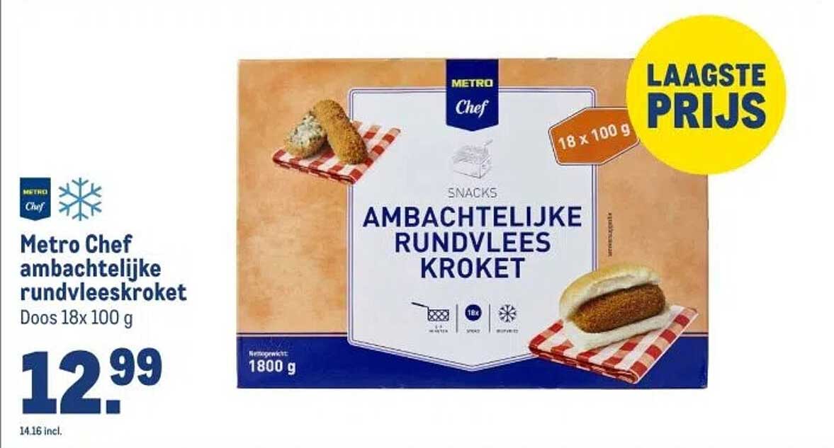 Metro Chef ambachtelijke rundvleeskroket