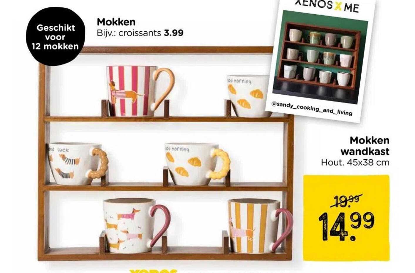 Mokken wandkast