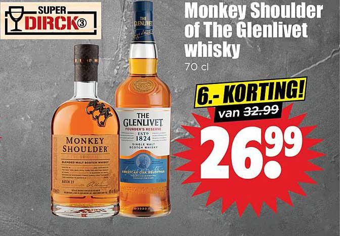 Monkey Shoulder of The Glenlivet whisky