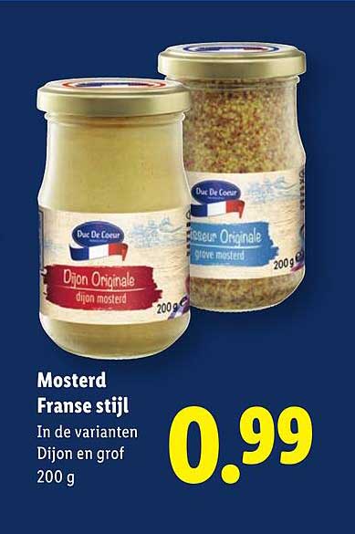 Mosterd Franse stijl