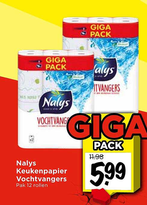 Nalys Keukenpapier Vochtvangers GIGA PACK