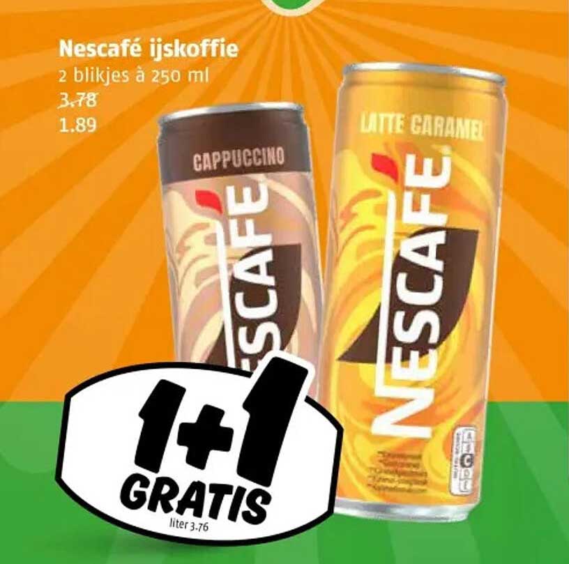 Nescafé ijskoffie 2 blikjes à 250 ml