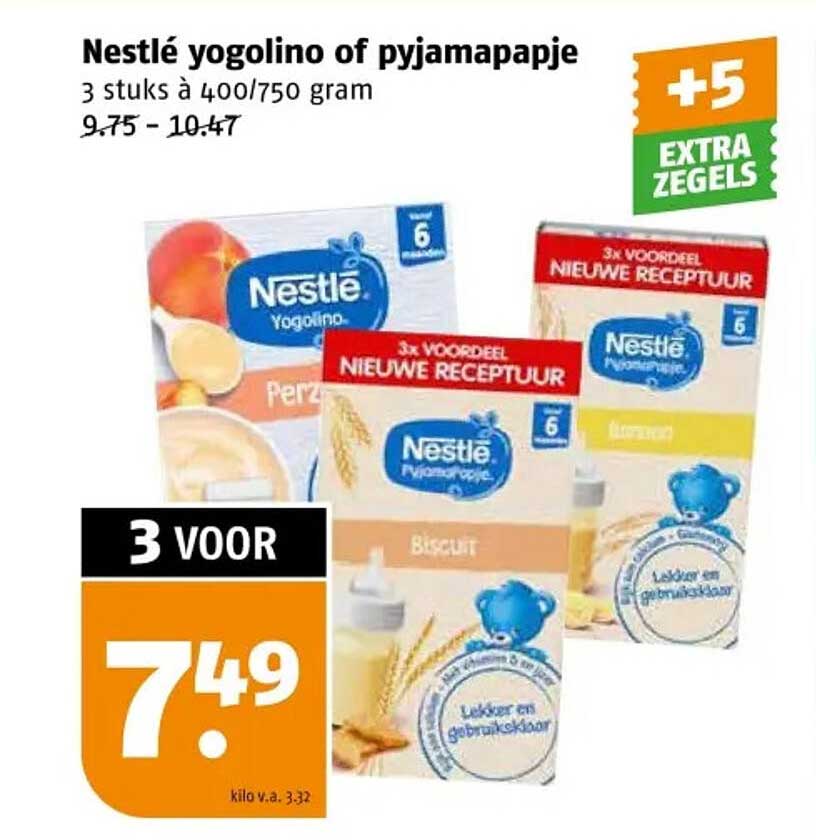Nestlé yogolino of pyjamapje