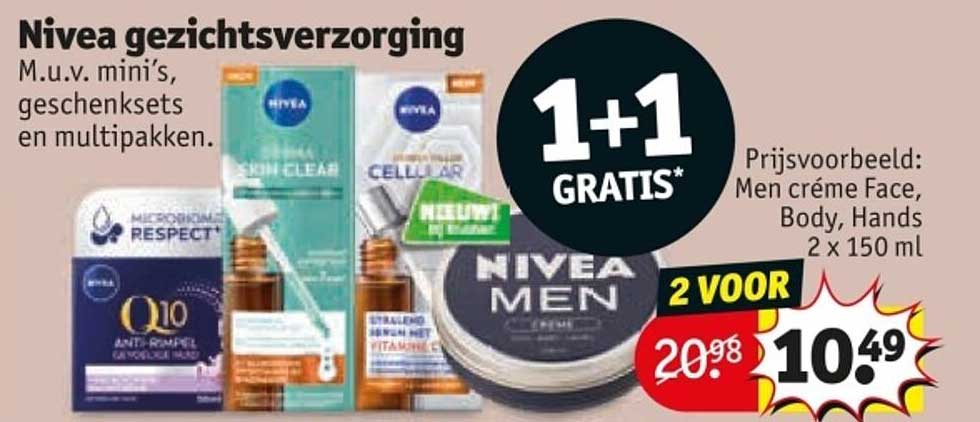 Nivea gezichtsverzorging M.u.v. mini's, geschenksets en multipakken.