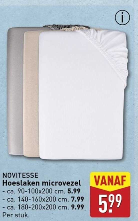 NOVITESSE Hoeslaken microvezel