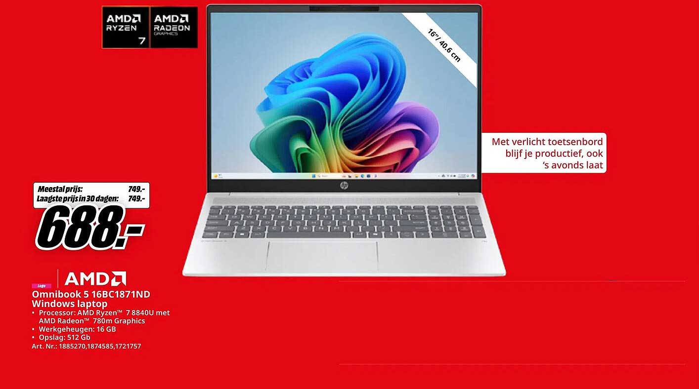 Omnibook 5 16BC1871ND Windows laptop