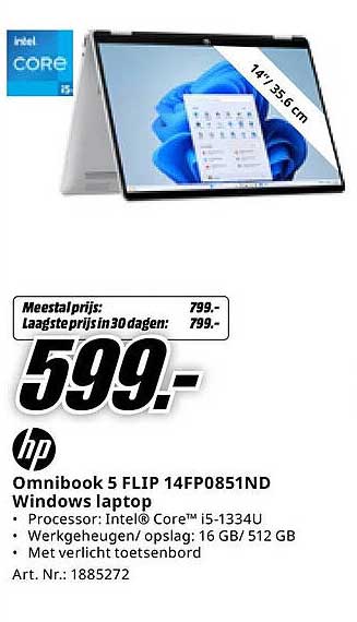 Omnibook 5 FLIP 14FP0851ND Windows laptop