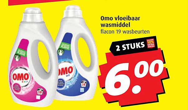 Omo vloeibaar wasmiddel flacon 19 wasbeurten