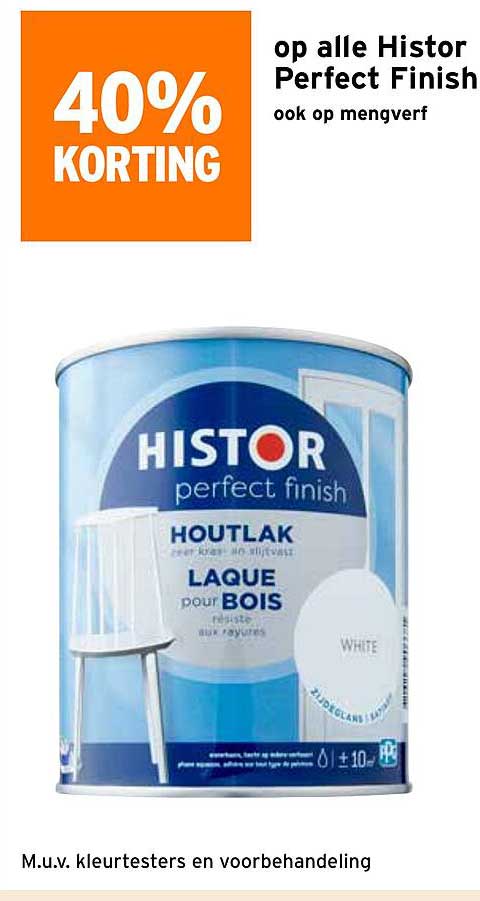 op alle Histor Perfect Finish