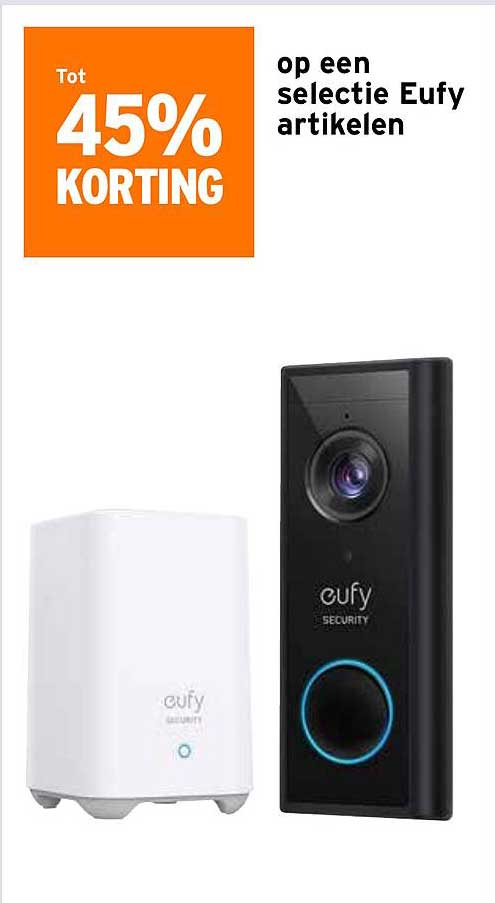 Op een selectie Eufy artikelen
